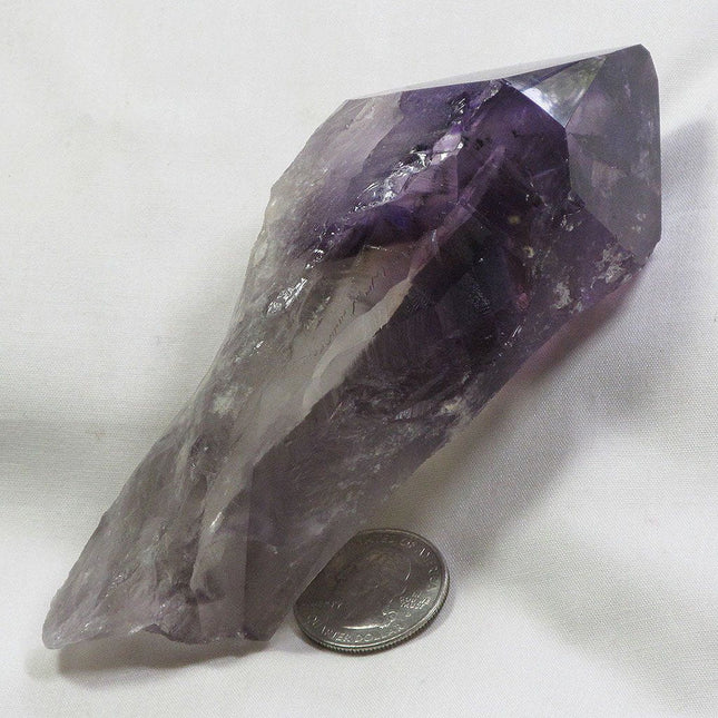 Smoky Amethyst Point with Phantoms from Bahia Brazil