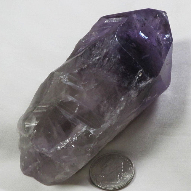 Smoky Amethyst Point with Phantoms from Bahia Brazil