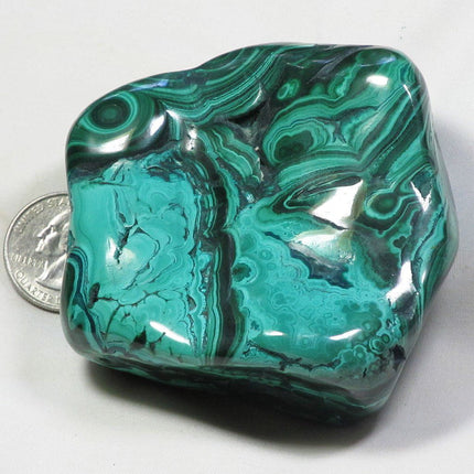Polished Malachite Free Form from Democratic Republic of Congo