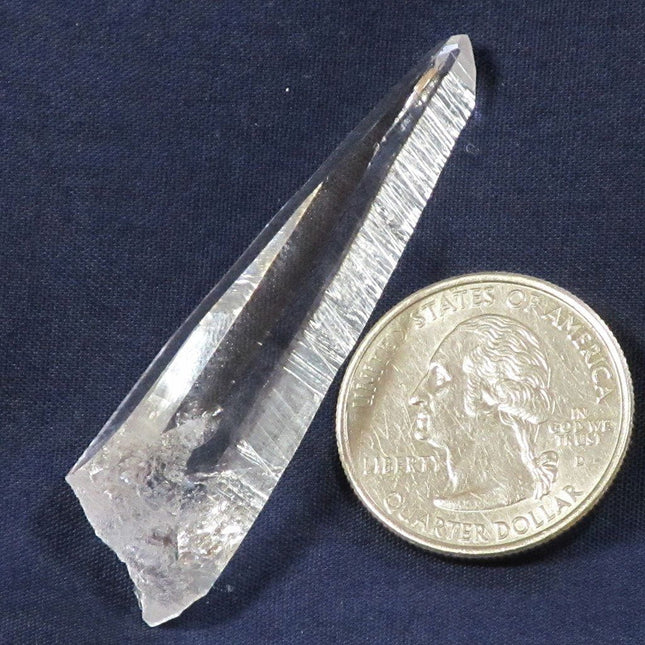 Singing Lemurian Quartz Crystal Point from Colombia