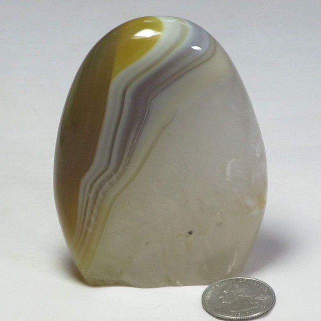 Polished Banded Agate Free Form from Madagascar