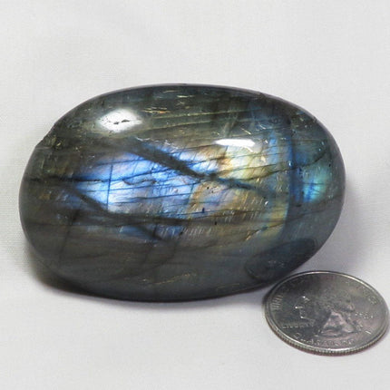 Polished Labradorite Palm Stone from Madagascar