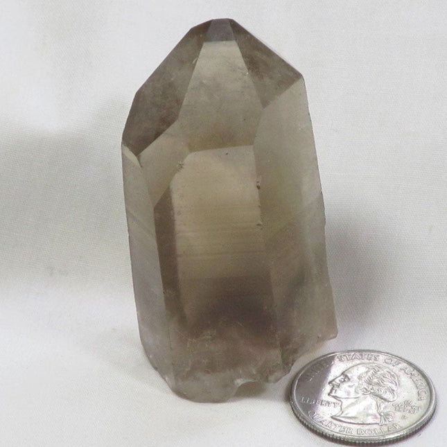 Smoky Quartz Crystal Point with Time-Link Activation from Brazil