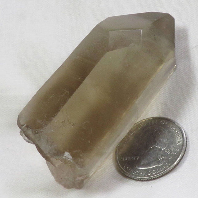 Smoky Quartz Crystal Point with Time-Link Activation from Brazil