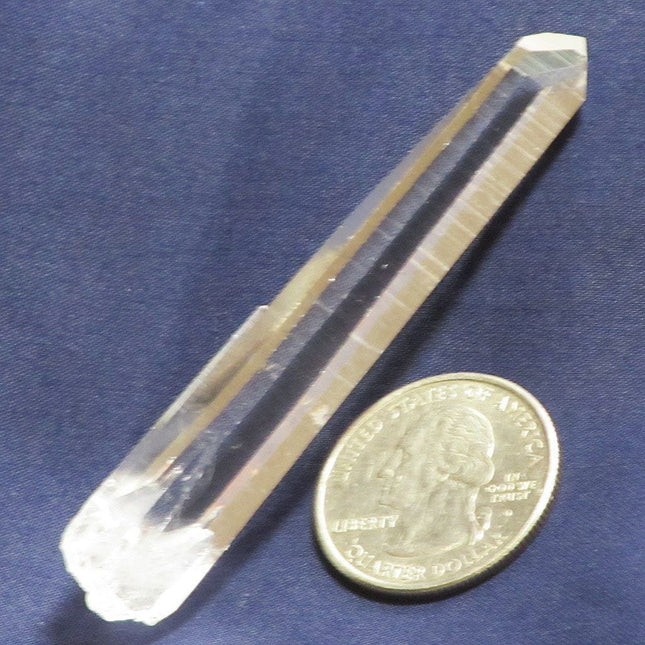 Singing Lemurian Quartz Crystal Point from Colombia