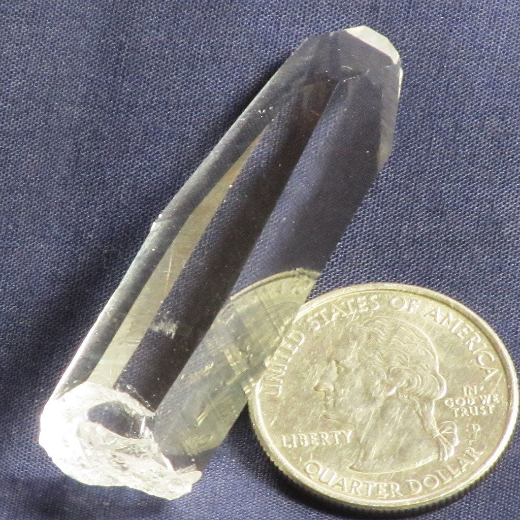 Colombian Singing Lemurian Quartz Crystal Point with Time-Link Activation