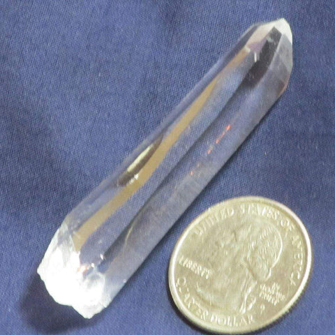 Colombian Singing Lemurian Quartz Crystal Point Time-Link Activation