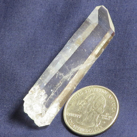 Singing Lemurian Quartz Crystal Tabby Point from Colombia