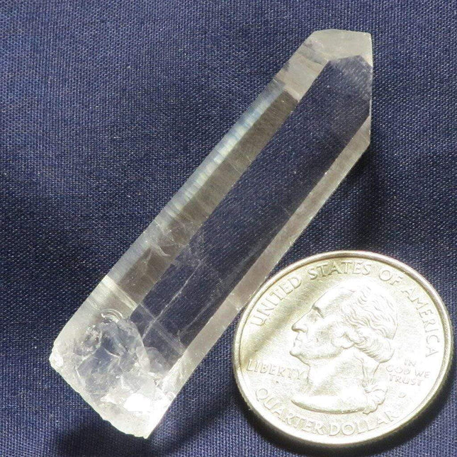 Singing Lemurian Quartz Crystal Tabby Point from Colombia