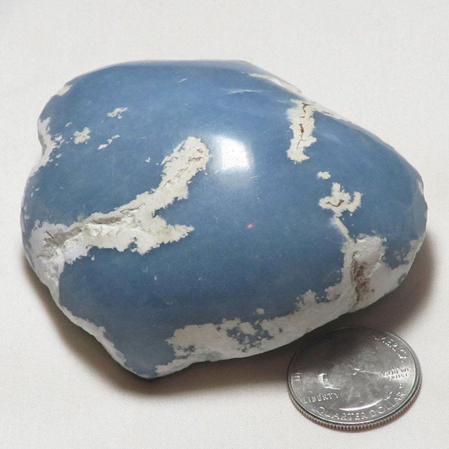 Top Polished Blue Angelite Window from Peru