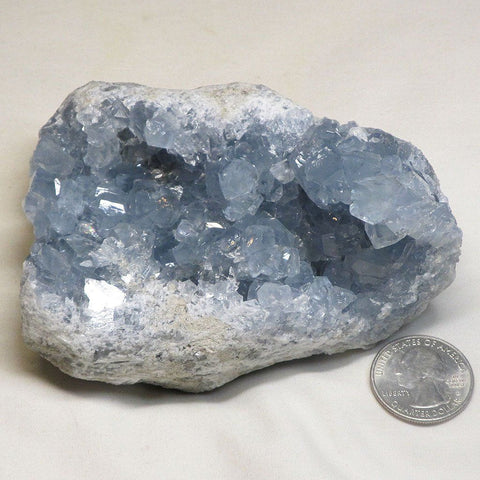Blue Celestite Geode from Madagascar