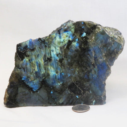 1 Side Polished Labradorite Slab from Madagascar