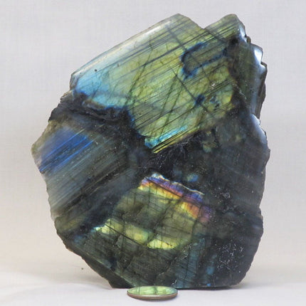 1 Side Polished Labradorite Slab from Madagascar