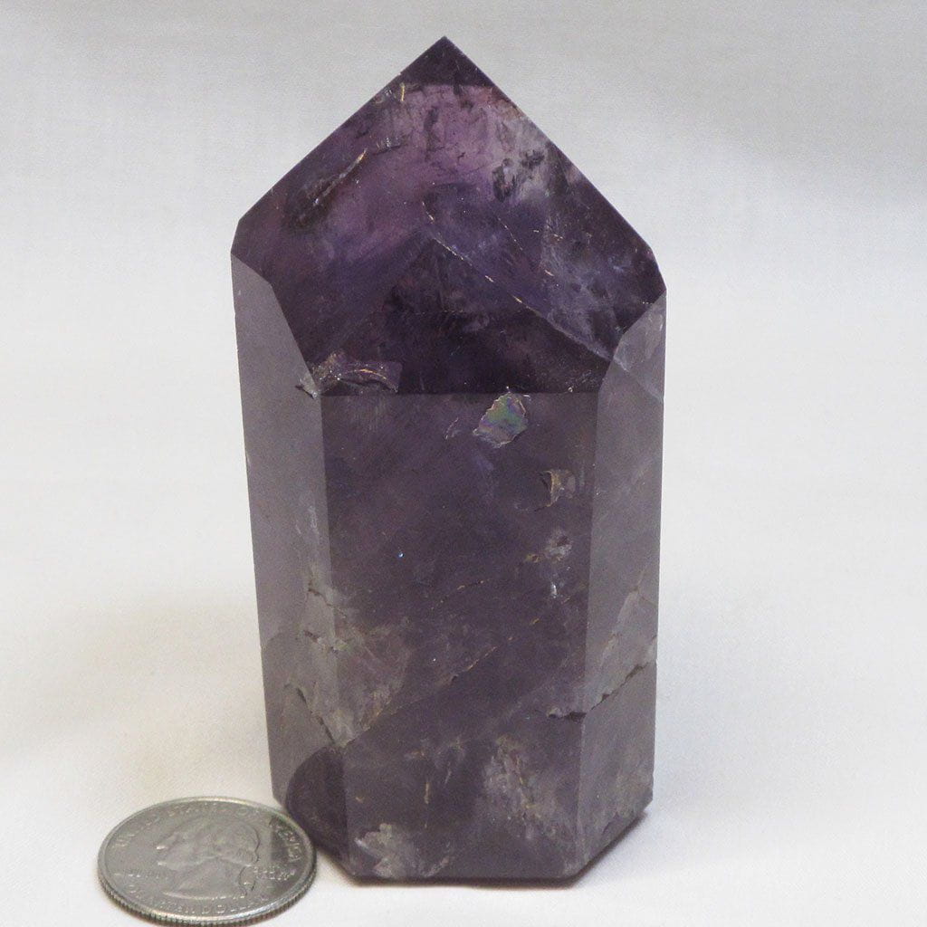 Polished Amethyst Point from Brazil