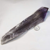 Large Smoky Amethyst Point with Phantoms from Bahia Brazil