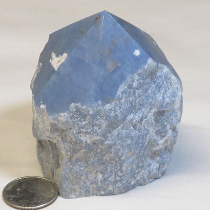 Top Polished Angelite Generator Point from Peru