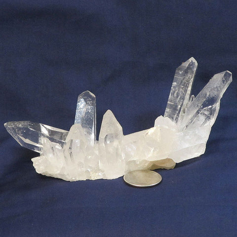 Arkansas Quartz Crystal Cluster with Twin and Time-Link Activations