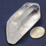 Polished Quartz Crystal Double Terminated Point with Time-Link