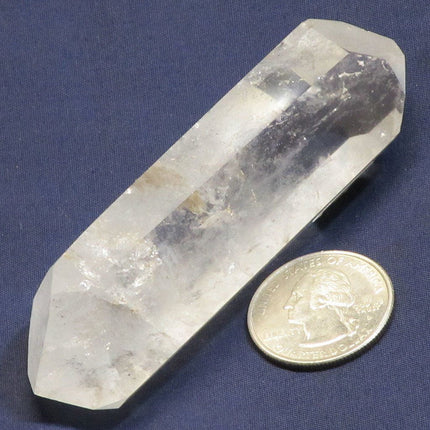 Polished Quartz Crystal Double Terminated Point from Brazil