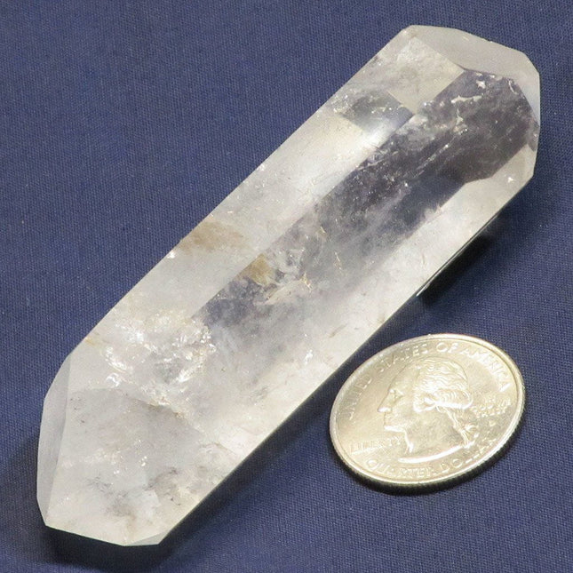 Polished Quartz Crystal Double Terminated Point from Brazil