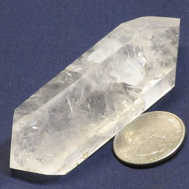 Polished Quartz Crystal Double Terminated Point from Brazil
