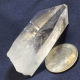 Arkansas Quartz Crystal Point with a Rainbow