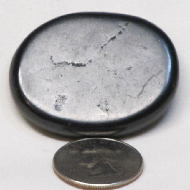 Type 2 Shungite Flat Palm Stone from Russia (Shipped from USA)