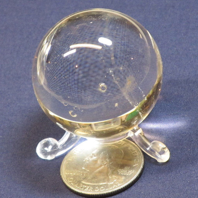 Polished Quartz Crystal Sphere Ball with Rainbow