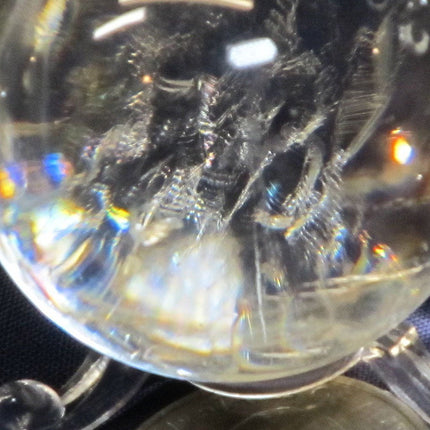 Polished Quartz Crystal Sphere Ball with Rainbow