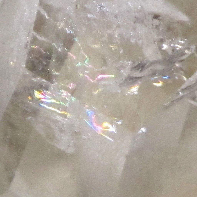 Polished Smoky Quartz Double Terminated Point w/ Rainbow & Chlorite