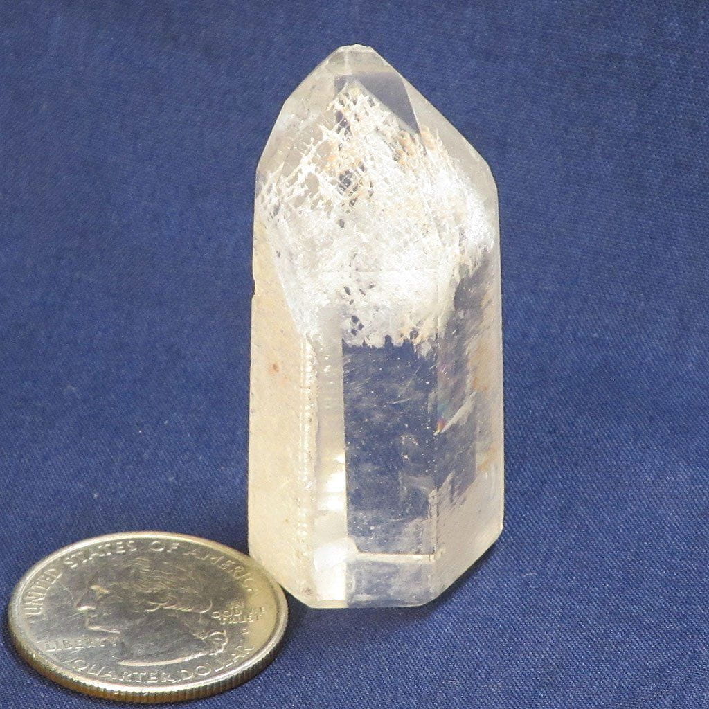 Polished Quartz Crystal Phantom Point from Madagascar
