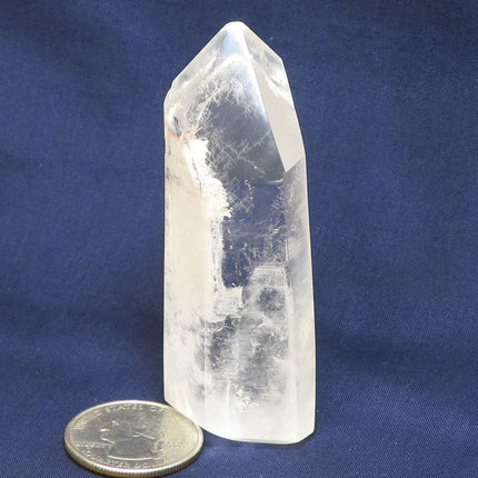 Polished Quartz Crystal Phantom Point from Madagascar
