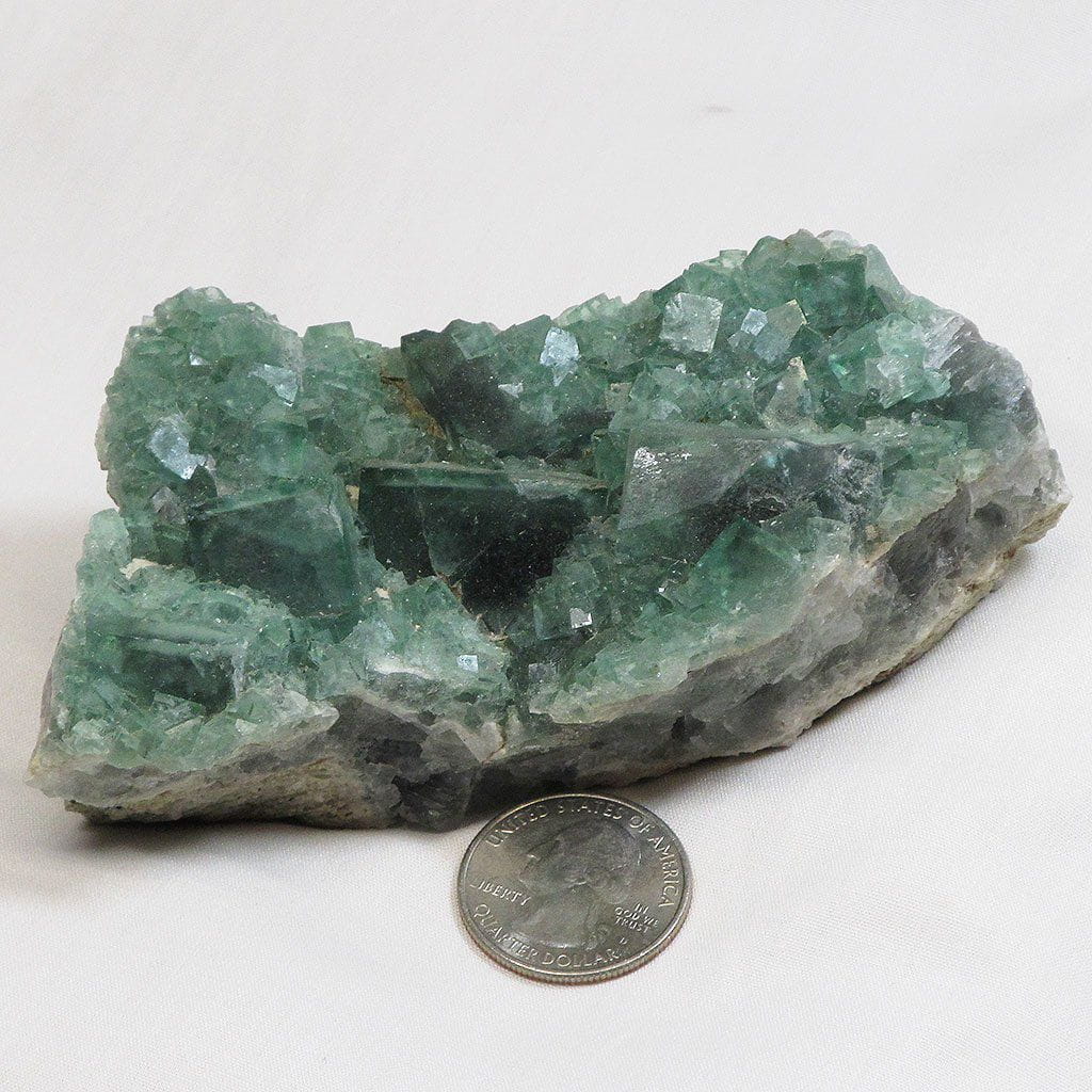 Green Fluorite Cluster from Madagascar