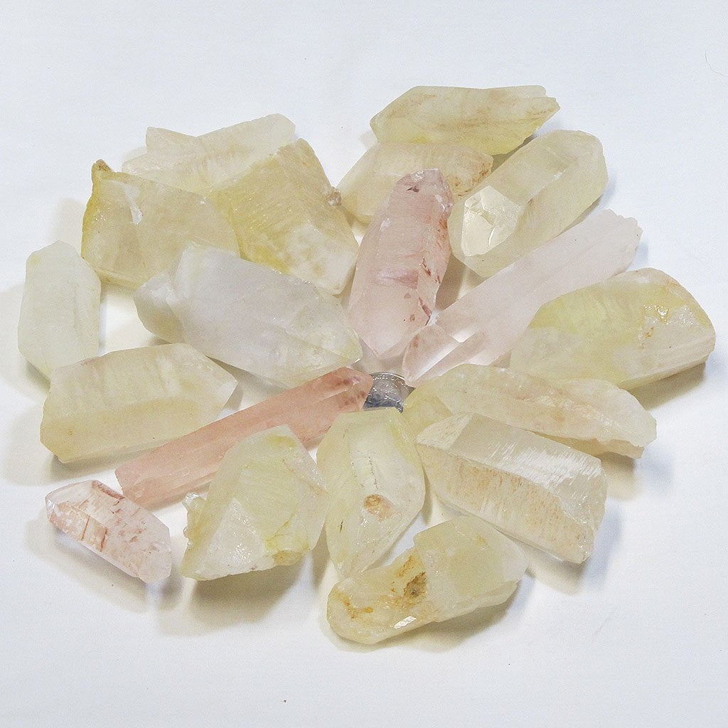 19 Included Quartz Crystal Points from Madagascar