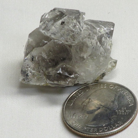 Herkimer Diamond Quartz Crystal Cluster with Rainbows