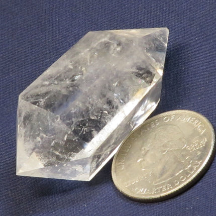 Polished Quartz Crystal Double Terminated Generator Point from Brazil