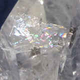 Polished Quartz Crystal Point with Rainbow from Brazil