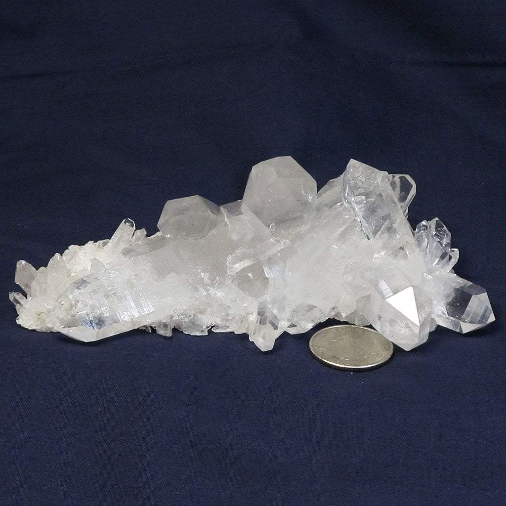 Arkansas Quartz Crystal Cluster with Double Terminated/ET Points