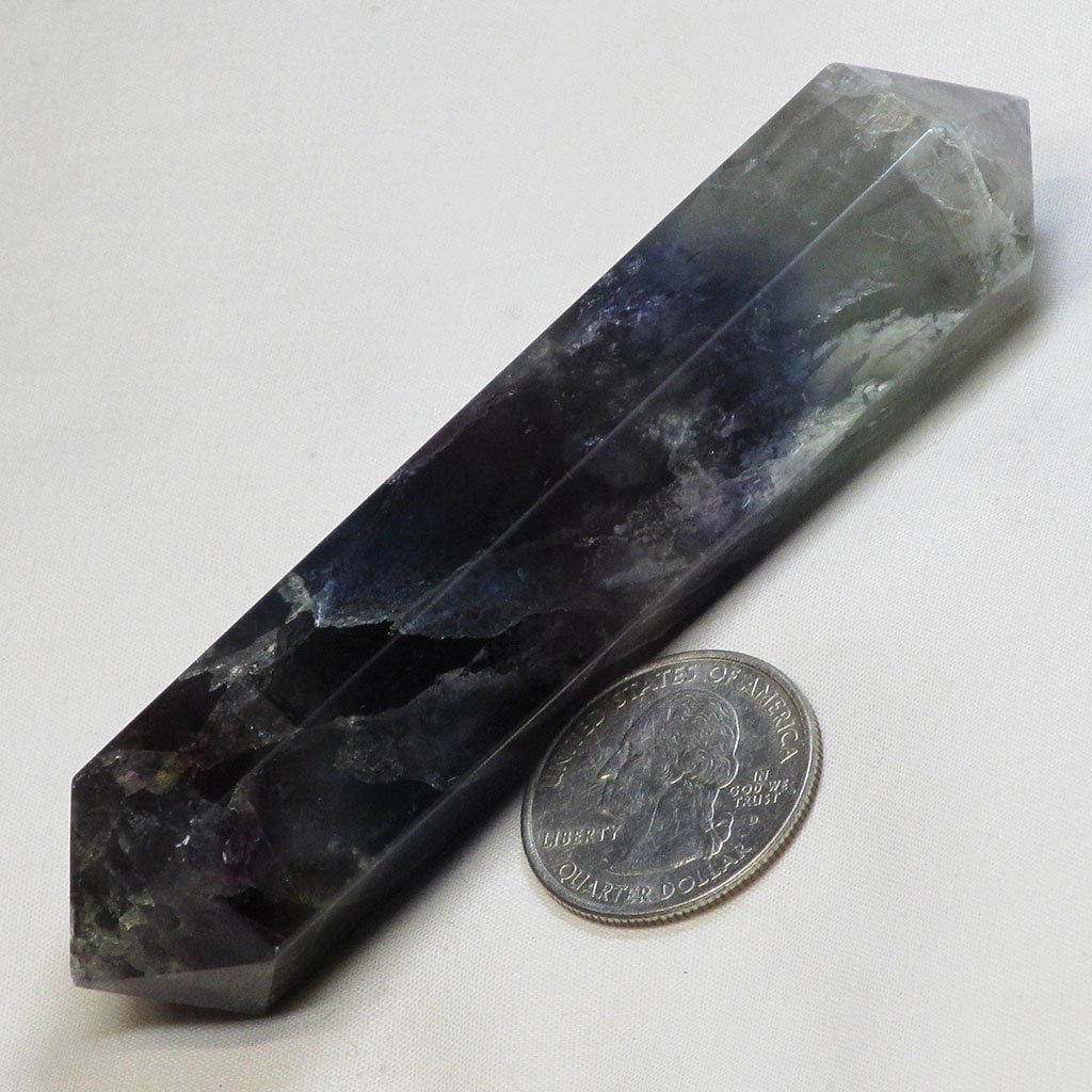Polished Fluorite Double Terminated Generator Point