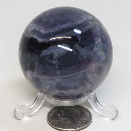 Polished Fluorite Sphere Ball from Central Africa