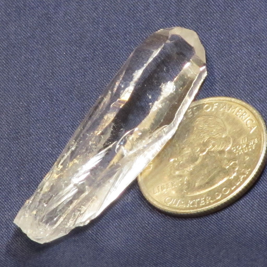 Singing Lemurian Quartz Crystal Point from Colombia