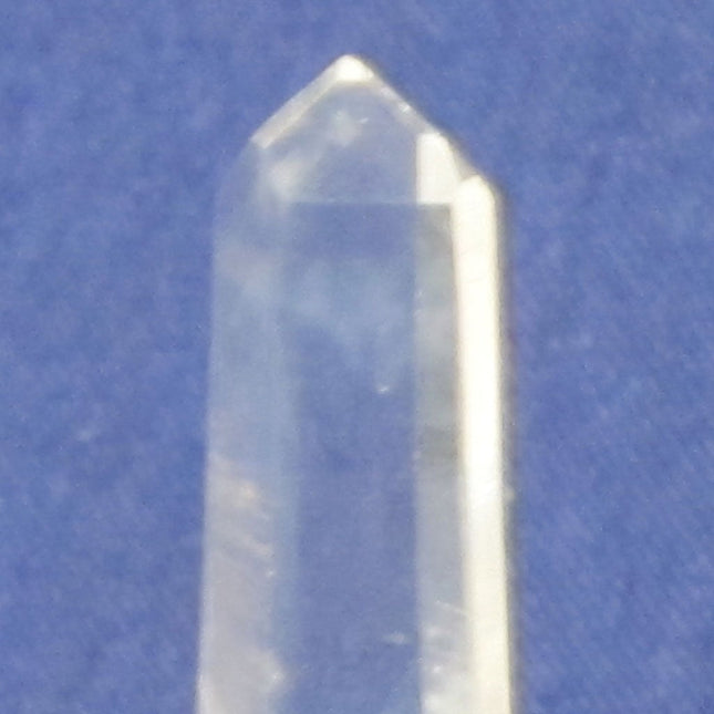 Colombian Singing Lemurian Quartz Crystal Tabby Point with Blue Mist