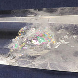 Polished Quartz Crystal Point with Rainbows from Brazil