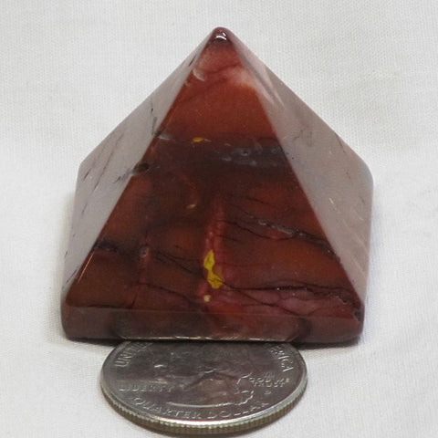 Polished Mookaite Jasper Pyramid from Australia