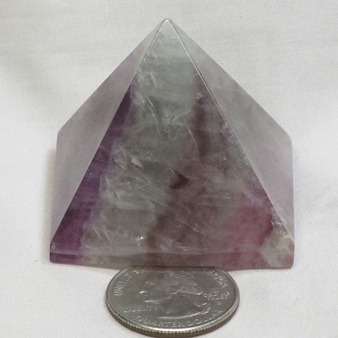 Polished Fluorite Pyramid from Central Africa