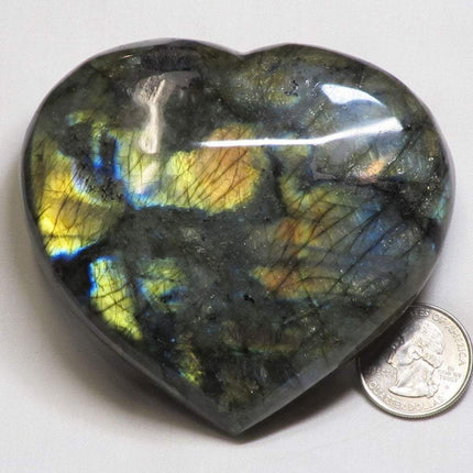 Polished Labradorite Heart from Madagascar