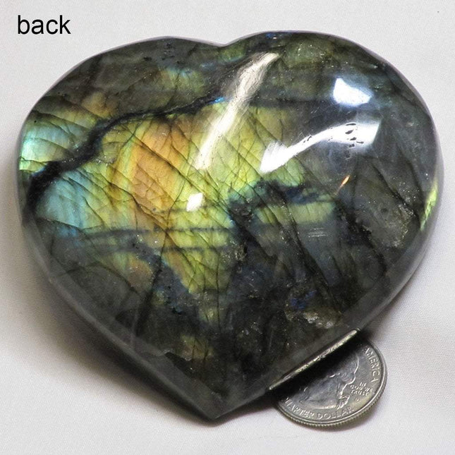 Polished Labradorite Heart from Madagascar