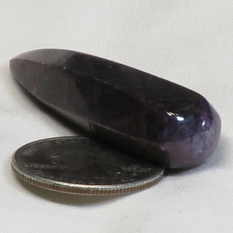Polished Natural Purple Corundum Sapphire from Sri Lanka