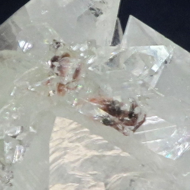 Apophyllite Cluster with Red Heulandite from India