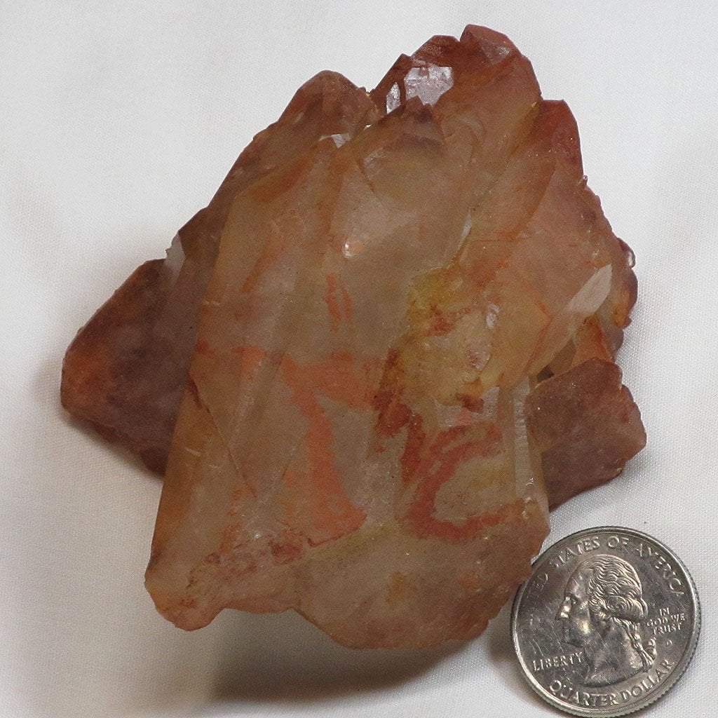 Red Quartz Crystal Cluster from Morocco